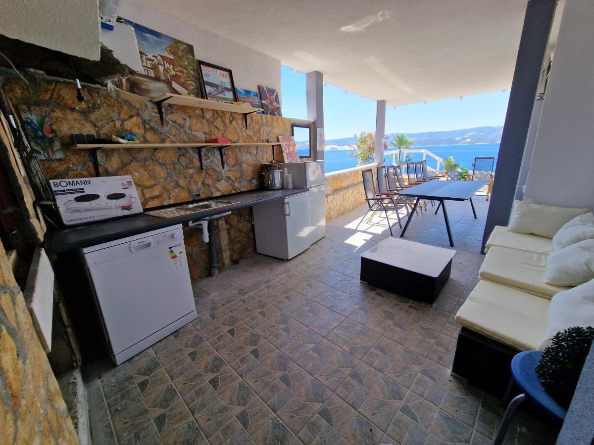 Big Panorama Villa, For 21 Person In Omis سيلينا المظهر الخارجي الصورة